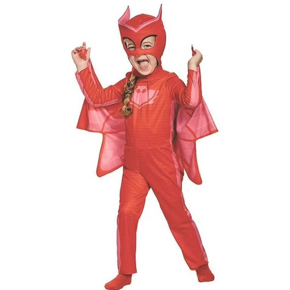 NEW Disguise Toddler Girls 2T PJ Masks Owlette Costume  with Cape & Mask